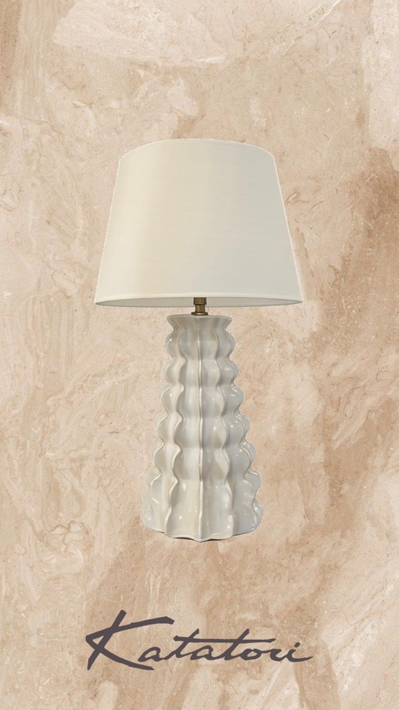 LAMPARA SOBRE PORCELANA ALGODON